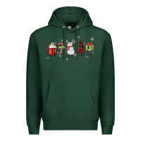 Sports Green Cartoon Christmas Characters Premium Hoodie - MaliasSmallBusiness