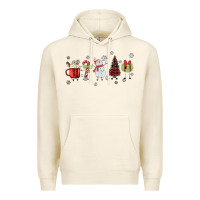 Tofu Cartoon Christmas Characters Premium Hoodie - MaliasSmallBusiness