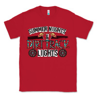 Red summer night & dirt track lights Classic Tee - CowhideDigitalArt