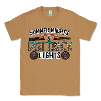 Toasted Coconut summer night & dirt track lights Classic Tee - CowhideDigitalArt