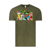 Vintage Olive summer teacher coffee cups Vintage Tee - Zillion Design Studio