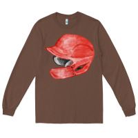 Chestnut red baseball batting helmet fa element Long Sleeve Tee - FaDigitalArtStudio
