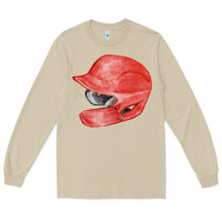 Mushroom red baseball batting helmet fa element Long Sleeve Tee - FaDigitalArtStudio