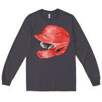 Smoke red baseball batting helmet fa element Long Sleeve Tee - FaDigitalArtStudio