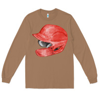 Toasted Coconut red baseball batting helmet fa element Long Sleeve Tee - FaDigitalArtStudio