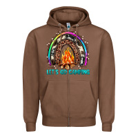 Chestnut let's go camping rainbow Zipper Hoodie - JahusDesignShop