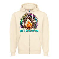 Sandshell let's go camping rainbow Zipper Hoodie - JahusDesignShop