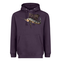 Plum Atlantic Sailfish Illustrations Heavyweight Hoodie - LillyAllenDesigns