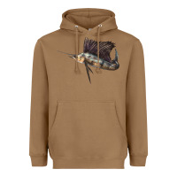 Toasted Coconut Atlantic Sailfish Illustrations Heavyweight Hoodie - LillyAllenDesigns