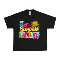 Black summer camping Urban Heavy Tee - texasbilliewilder