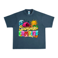 Midnight Navy summer camping Urban Heavy Tee - texasbilliewilder