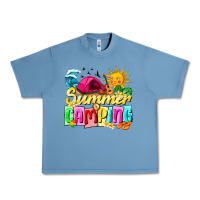 Pebble Blue summer camping Urban Heavy Tee - texasbilliewilder