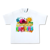 White summer camping Urban Heavy Tee - texasbilliewilder