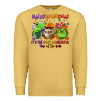 Antique Gold Hallothanksmas Premium Sweatshirt - NancyCooperArtShop