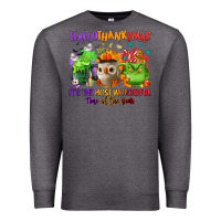 Charcoal Heather Hallothanksmas Premium Sweatshirt - NancyCooperArtShop