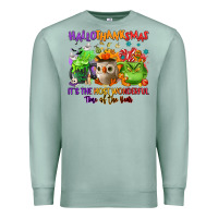 Seafoam Hallothanksmas Premium Sweatshirt - NancyCooperArtShop