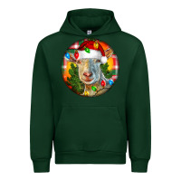 Forest Green Saanen Goat Christmas Urban Hoodie - LillyAllenDesigns