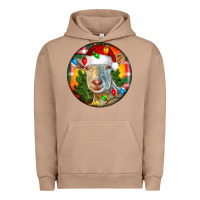 Pigment Burro Saanen Goat Christmas Urban Hoodie - LillyAllenDesigns