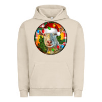 Pigment French Oak Saanen Goat Christmas Urban Hoodie - LillyAllenDesigns