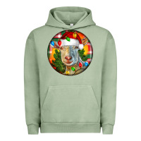 Pigment Oil Green Saanen Goat Christmas Urban Hoodie - LillyAllenDesigns