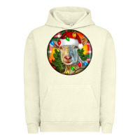 Saanen Goat Christmas Urban Hoodie | Teevron