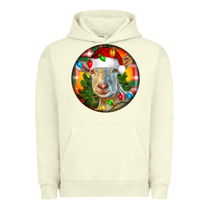 Saanen Goat Christmas Urban Hoodie by LillyAllenDesigns | Teevron