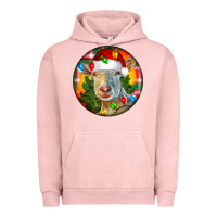 Pigment Salmon Saanen Goat Christmas Urban Hoodie - LillyAllenDesigns