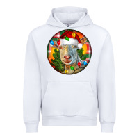 White Saanen Goat Christmas Urban Hoodie - LillyAllenDesigns