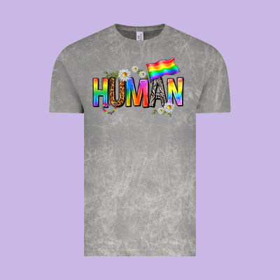 Vintage Tee human with daisies