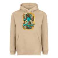 Western Cross Blessed Lily Butterfly Heavyweight Hoodie | Teevron