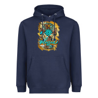 Navy western cross blessed lily butterfly Heavyweight Hoodie - BarkalooDesign