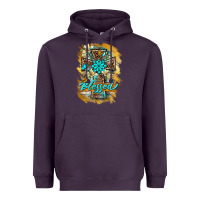 Plum western cross blessed lily butterfly Heavyweight Hoodie - BarkalooDesign