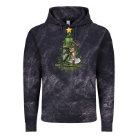 Cloud Black hunting christmas tree Vintage Hoodie - MaliasSmallBusiness