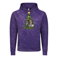 Cloud Purple hunting christmas tree Vintage Hoodie - MaliasSmallBusiness