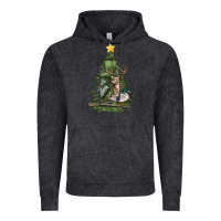 Vintage Black hunting christmas tree Vintage Hoodie - MaliasSmallBusiness