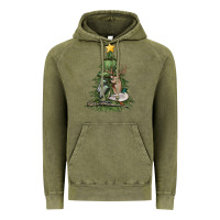 Vintage Olive hunting christmas tree Vintage Hoodie - MaliasSmallBusiness