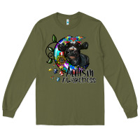 Army Green autism awareness Long Sleeve Tee - SublimationCraftShop