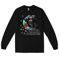 Black autism awareness Long Sleeve Tee - SublimationCraftShop