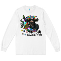 White autism awareness Long Sleeve Tee - SublimationCraftShop