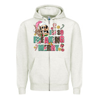 Oatmeal Heather i m so freaking merry Zipper Hoodie - AdoDesignShop