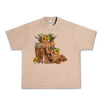 Burro highland cow family Urban Heavy Tee - RanaPortraitStore
