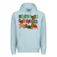 Blue Mist believe in christmas Premium Hoodie - MaliasSmallBusiness
