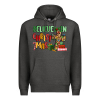 Charcoal Heather believe in christmas Premium Hoodie - MaliasSmallBusiness