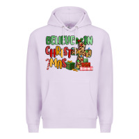 Lilac believe in christmas Premium Hoodie - MaliasSmallBusiness