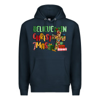 Navy believe in christmas Premium Hoodie - MaliasSmallBusiness