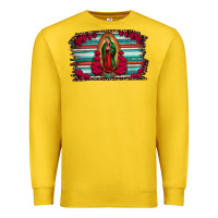 Lemon lady of guadalupe serape and roses Premium Sweatshirt - Jasminsmagicworld