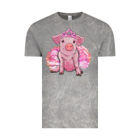 Cloud Rock Balerina pig with tutu Vintage Tee - RanaPortraitStore