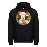 Black Baby Cashmere Goat Christmas Urban Hoodie - LillyAllenDesigns