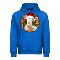 Cobalt Baby Cashmere Goat Christmas Urban Hoodie - LillyAllenDesigns