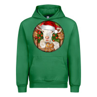 Emerald Baby Cashmere Goat Christmas Urban Hoodie - LillyAllenDesigns